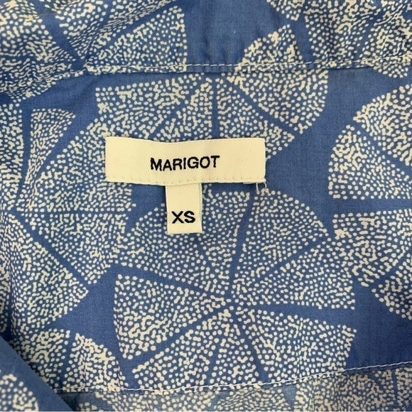 Marigot Lorient Pajama Top Size XS Marine Pinwheel - Picture 3 of 10